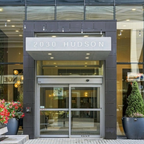 an entrance to a building